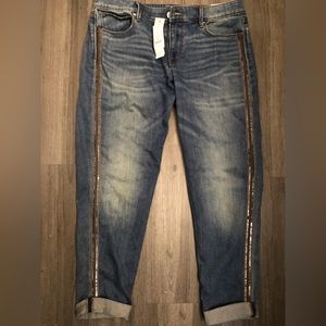 White House Black Market cropped jeans. Size 8R .